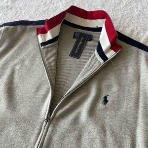 NWT Polo Ralph Lauren Full Zip Jacket/Sweatshirt Lined w/Waffle Thermal, Size XL